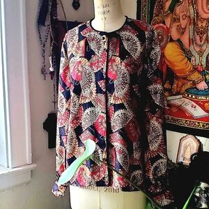 Maggie London vintage silk blouse
